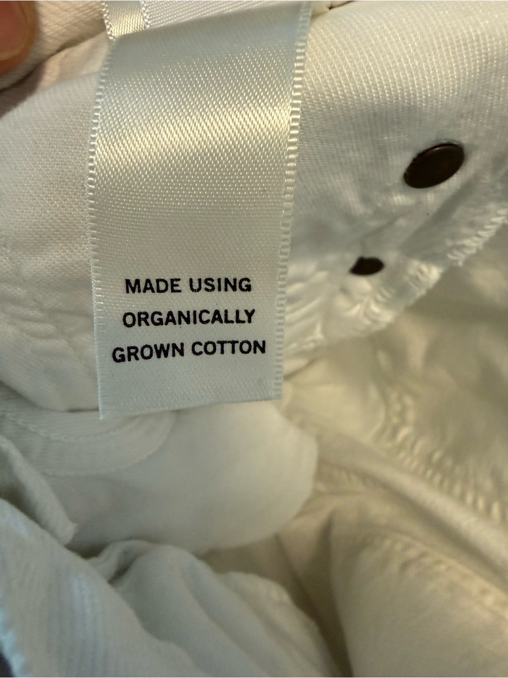 Agolde Straight White Button-Fly Jeans - 90’s Cropped - Picture 7 of 7